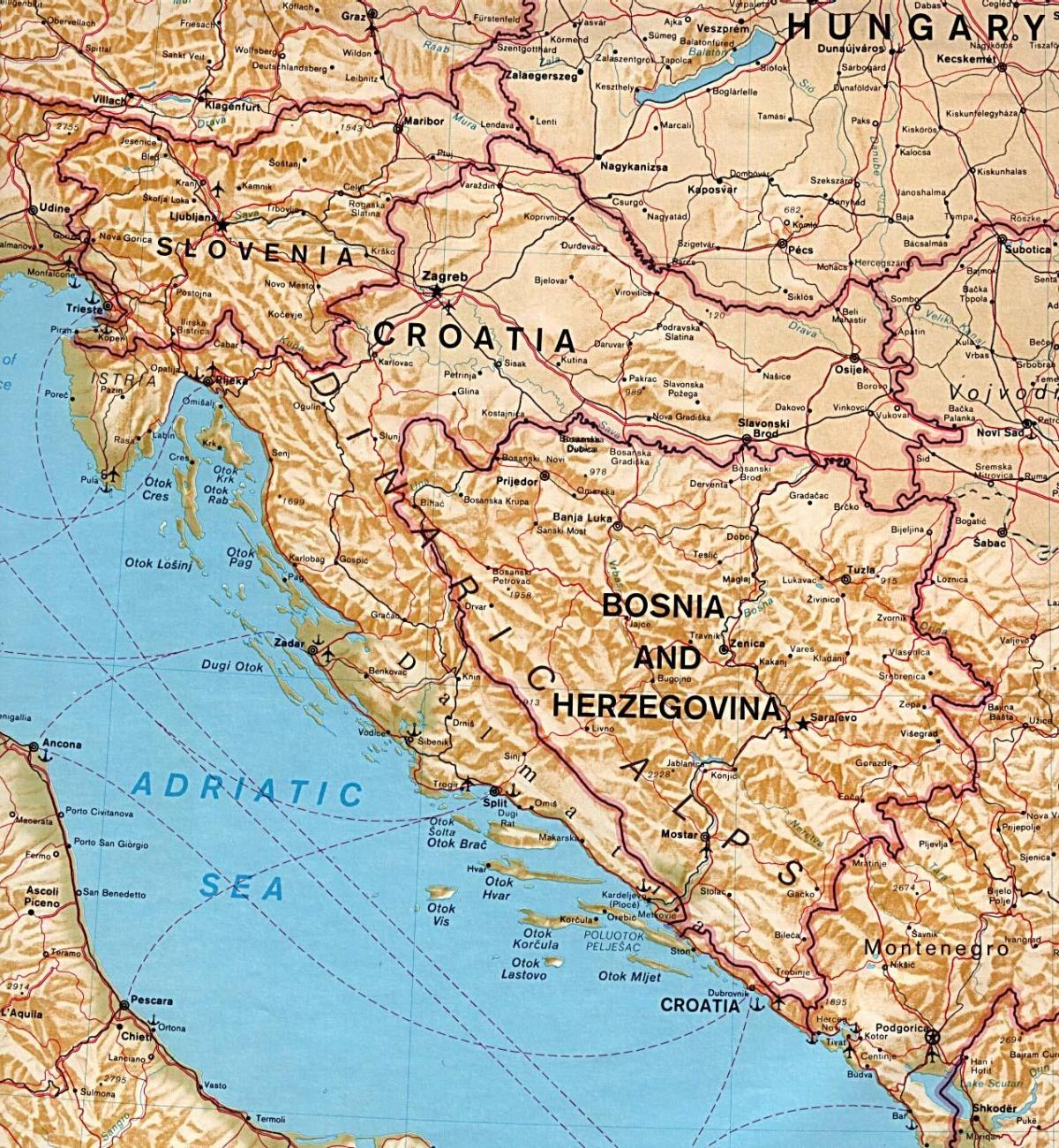 kartta osoittaa Slovenia