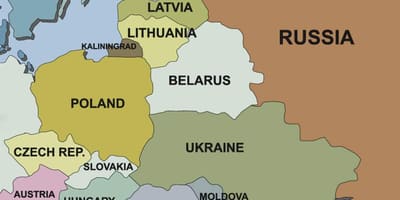 Kartta Slovenia ja naapurimaiden